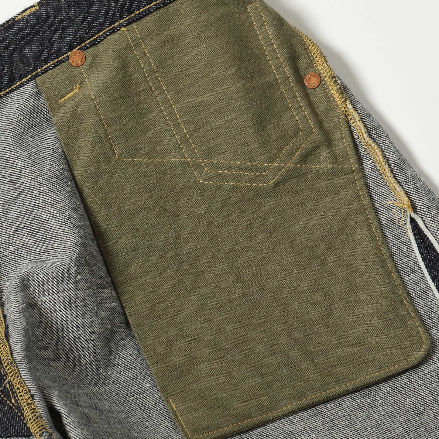 2026年1月2日入荷予定 / GL42620 / RECYCLED WASTE SUVIN COTTON YARN 11.5oz. DENIM 5POCKET WIDE PANTS WWⅡ MODEL