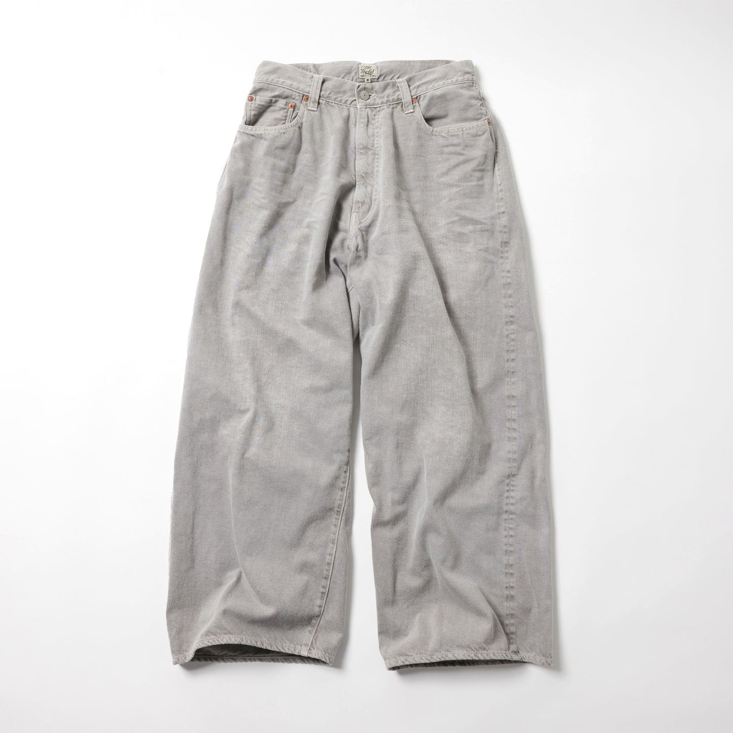 GL42622H / RECYCLED WASTE SUVIN COTTON YARN 11.5oz. DENIM 5POCKET BAGGY PANTS VINTAGE WASHED
