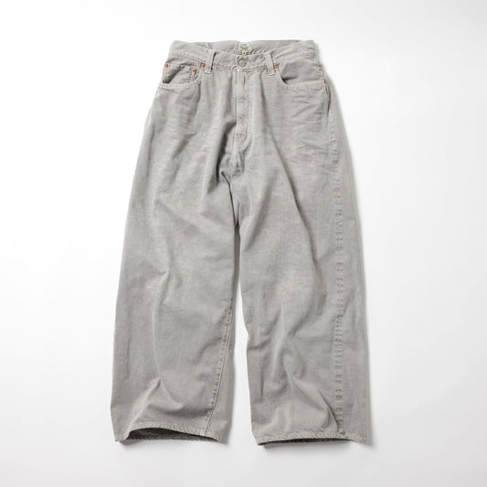 GL42622H / RECYCLED WASTE SUVIN COTTON YARN 11.5oz. DENIM 5POCKET BAGGY PANTS VINTAGE WASHED