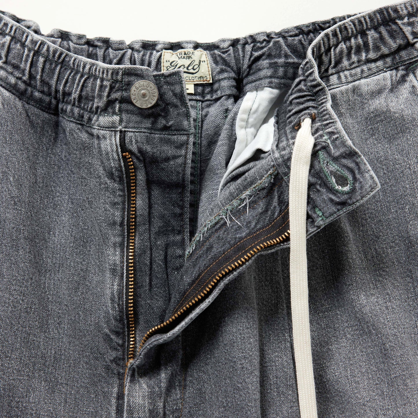 2026年6月13日入荷予定  / GL42624H / RECYCLED WASTE SUVIN COTTON YARN 10oz. JELT DENIM EASY WODE PANTS BLEACH WASHED