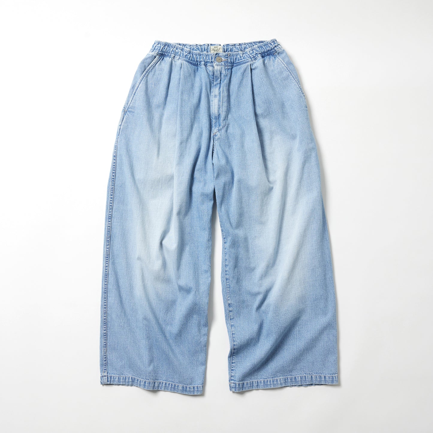 2026年6月13日入荷予定  / GL42624H / RECYCLED WASTE SUVIN COTTON YARN 10oz. JELT DENIM EASY WODE PANTS BLEACH WASHED