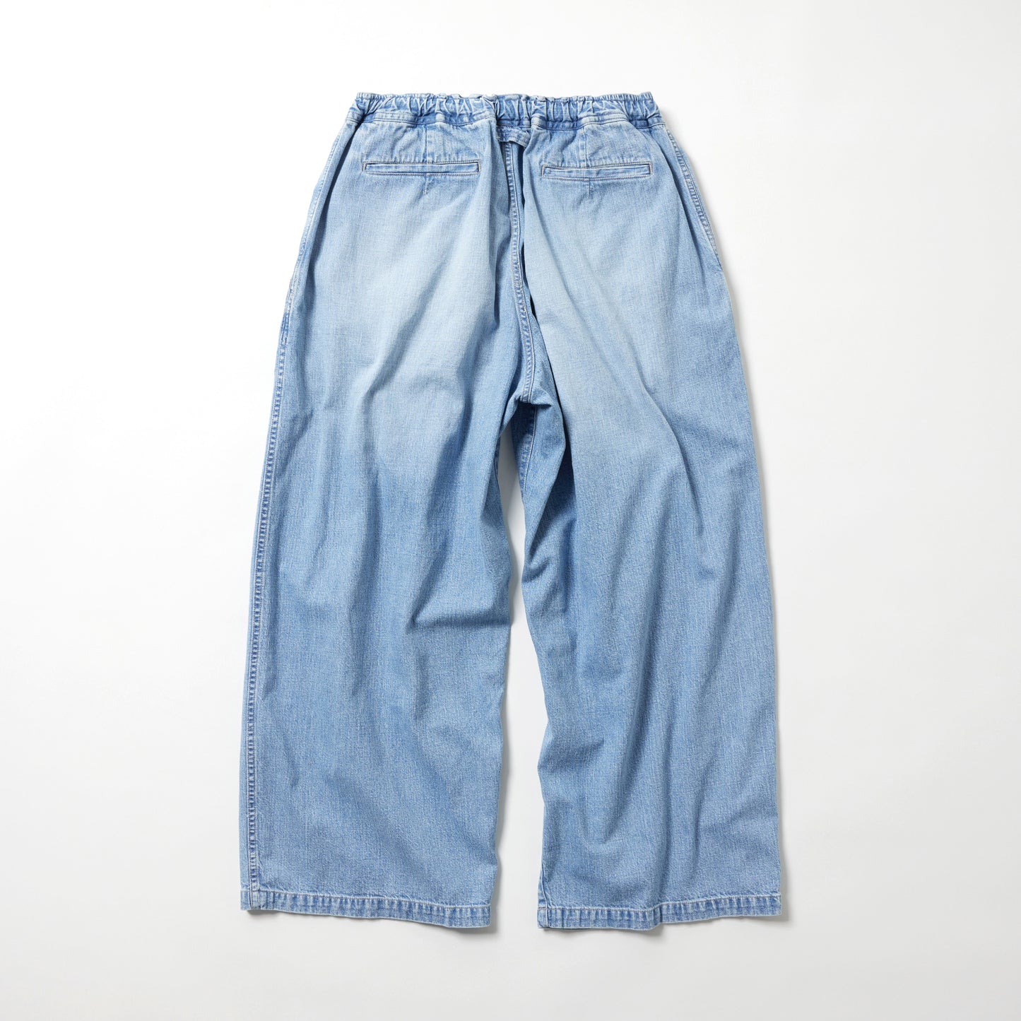 2026年6月13日入荷予定  / GL42624H / RECYCLED WASTE SUVIN COTTON YARN 10oz. JELT DENIM EASY WODE PANTS BLEACH WASHED