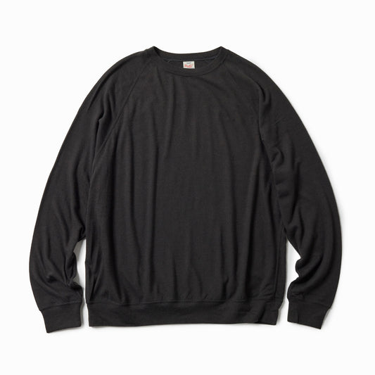 GL69413 / WASHBLE WOOL SUPER 140's RAGLAN CREW NECK SHIRT