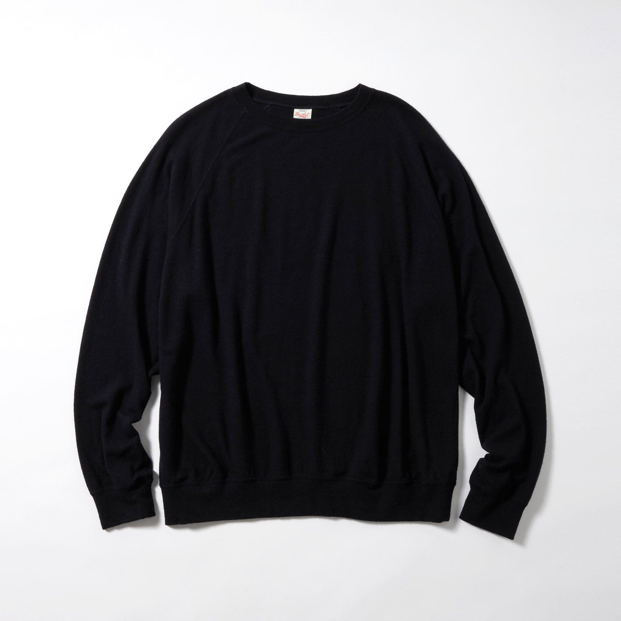 WASHABLE WOOL SUPER140’s RAGLAN クルーネック GL69413 / WASHBLE WOOL SUPER 140's RAGLAN CREW NECK SHIRT – gold