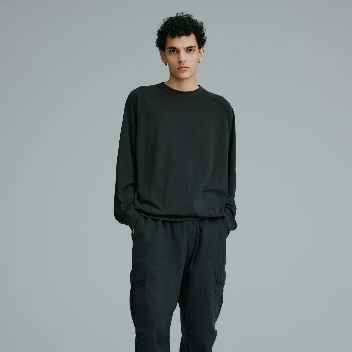 2026年3月7日入荷予定 / GL69486 / 1/48 SUMMER WOOL RAGLAN CREW NECK SHIRT