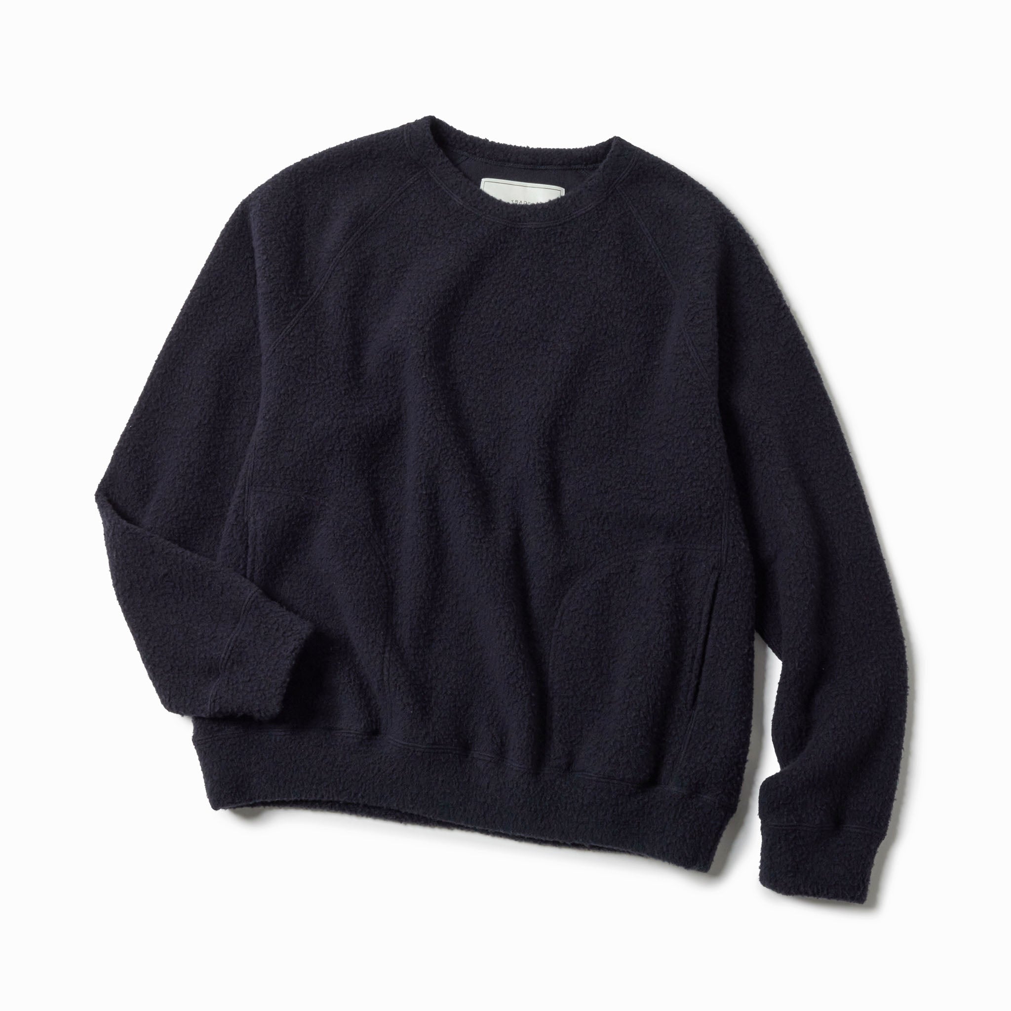 GL69593 / WOOL SUPER 140's FLEECE RAGLAN CREW NECK SHIRT – gold