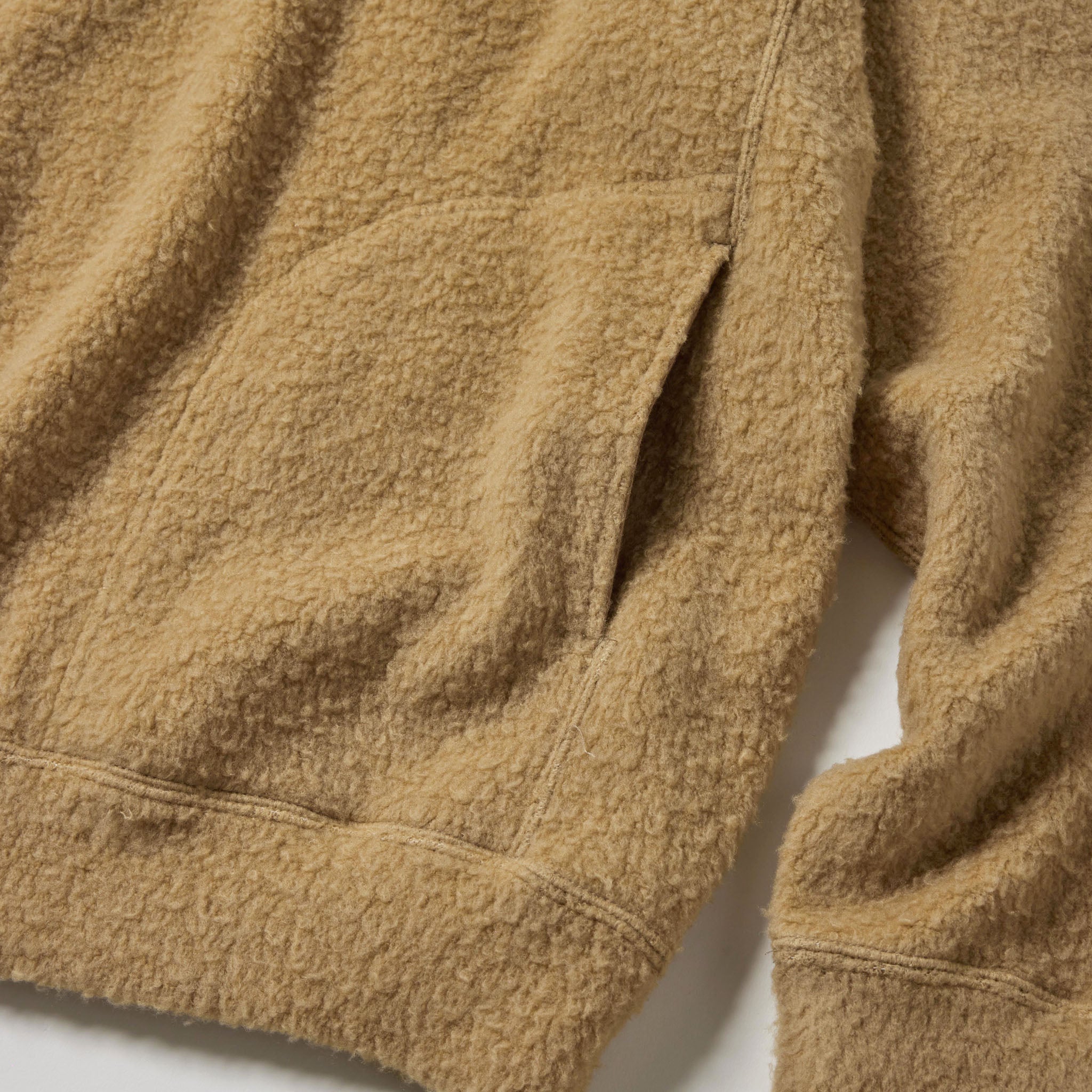GL69593 / WOOL SUPER 140's FLEECE RAGLAN CREW NECK SHIRT – gold