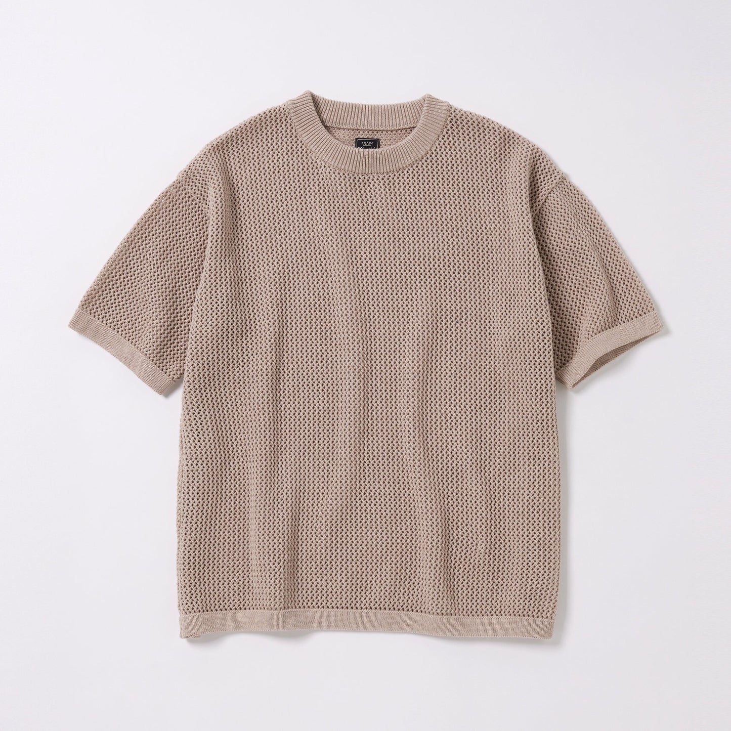 GL79317 / COTTON MESH YARN CREW NECK SHIRT