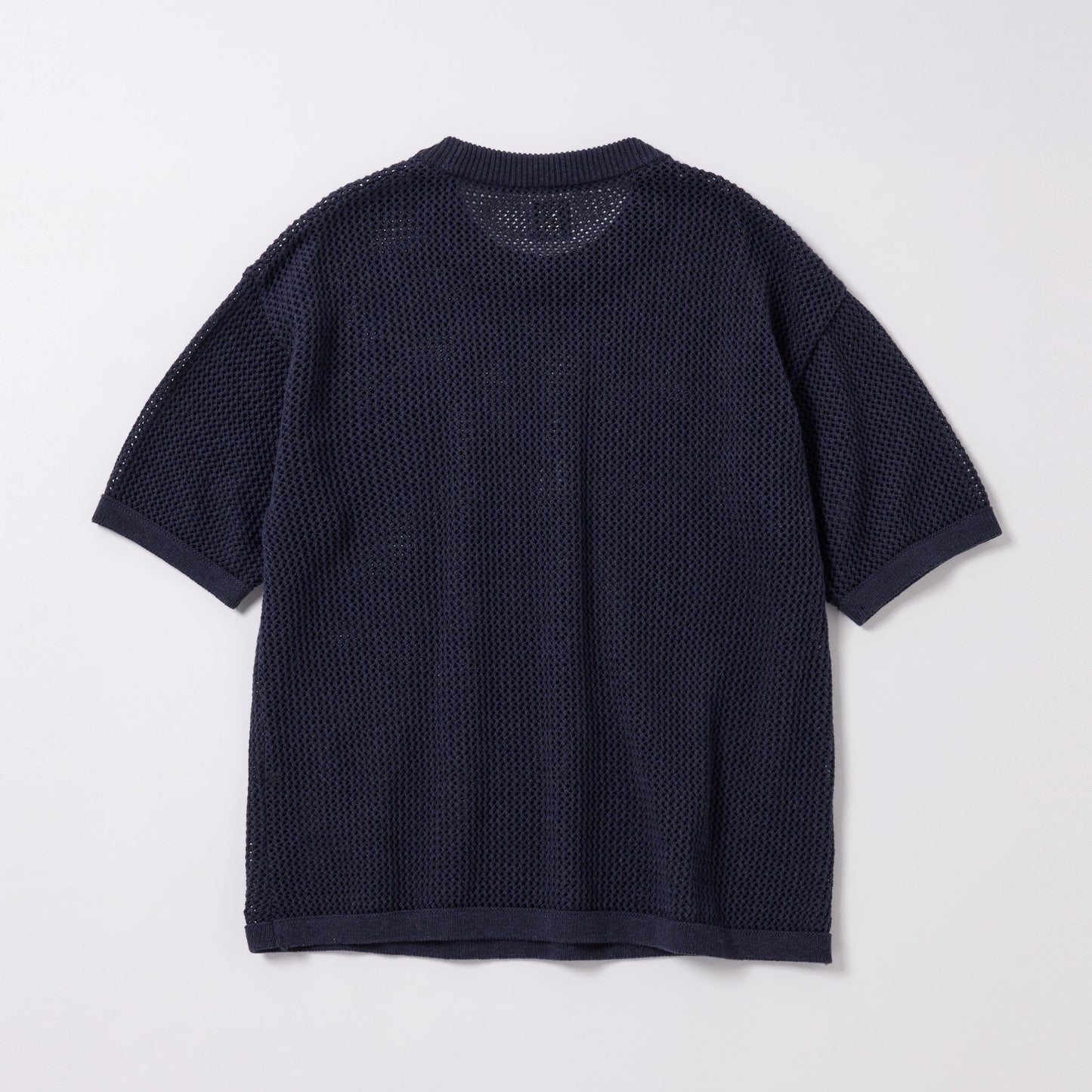 GL79317 / COTTON MESH YARN CREW NECK SHIRT