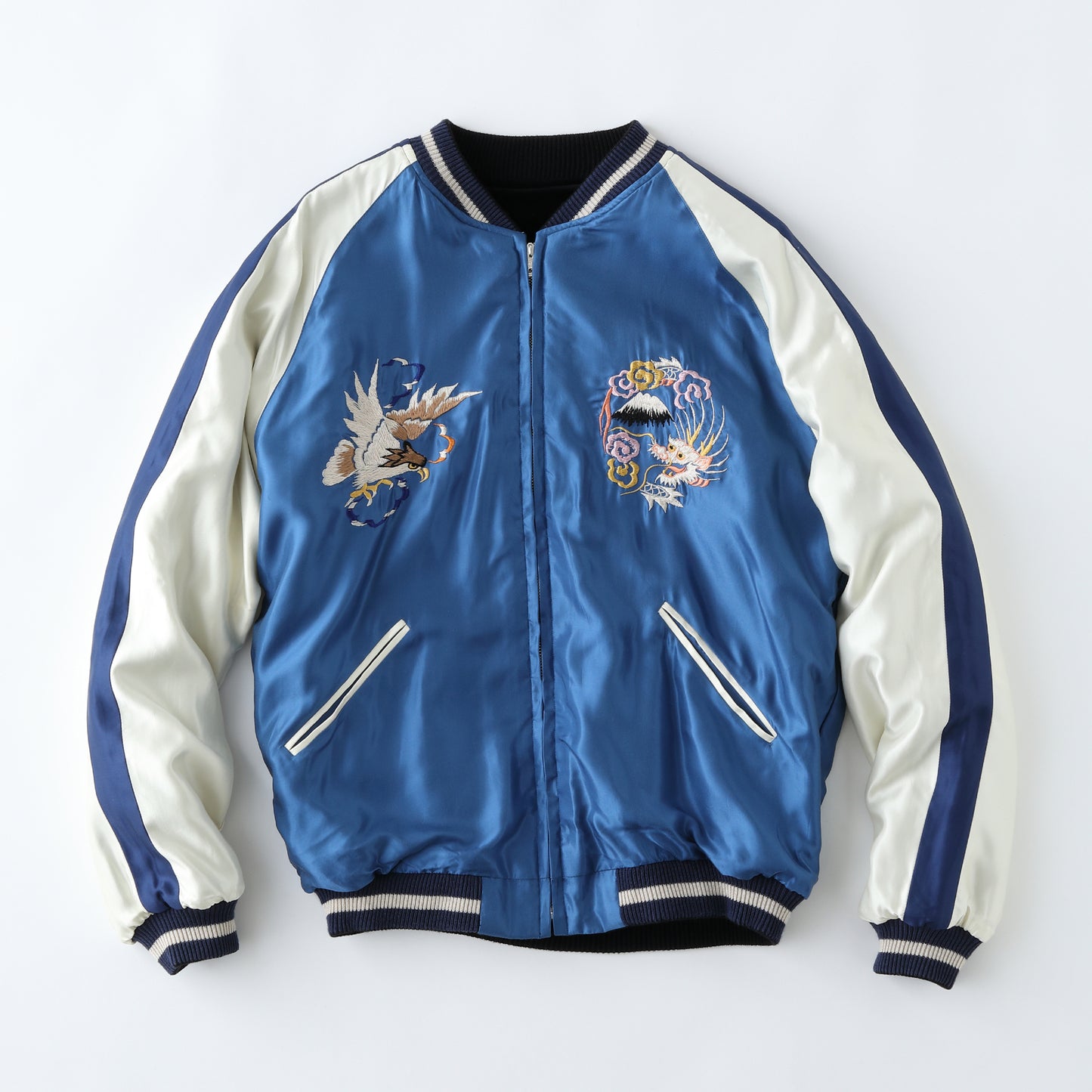 GL15482AK / VELVETEEN × ACETATE SOUVENIR JACKET (REVERSIBLE SIDE)